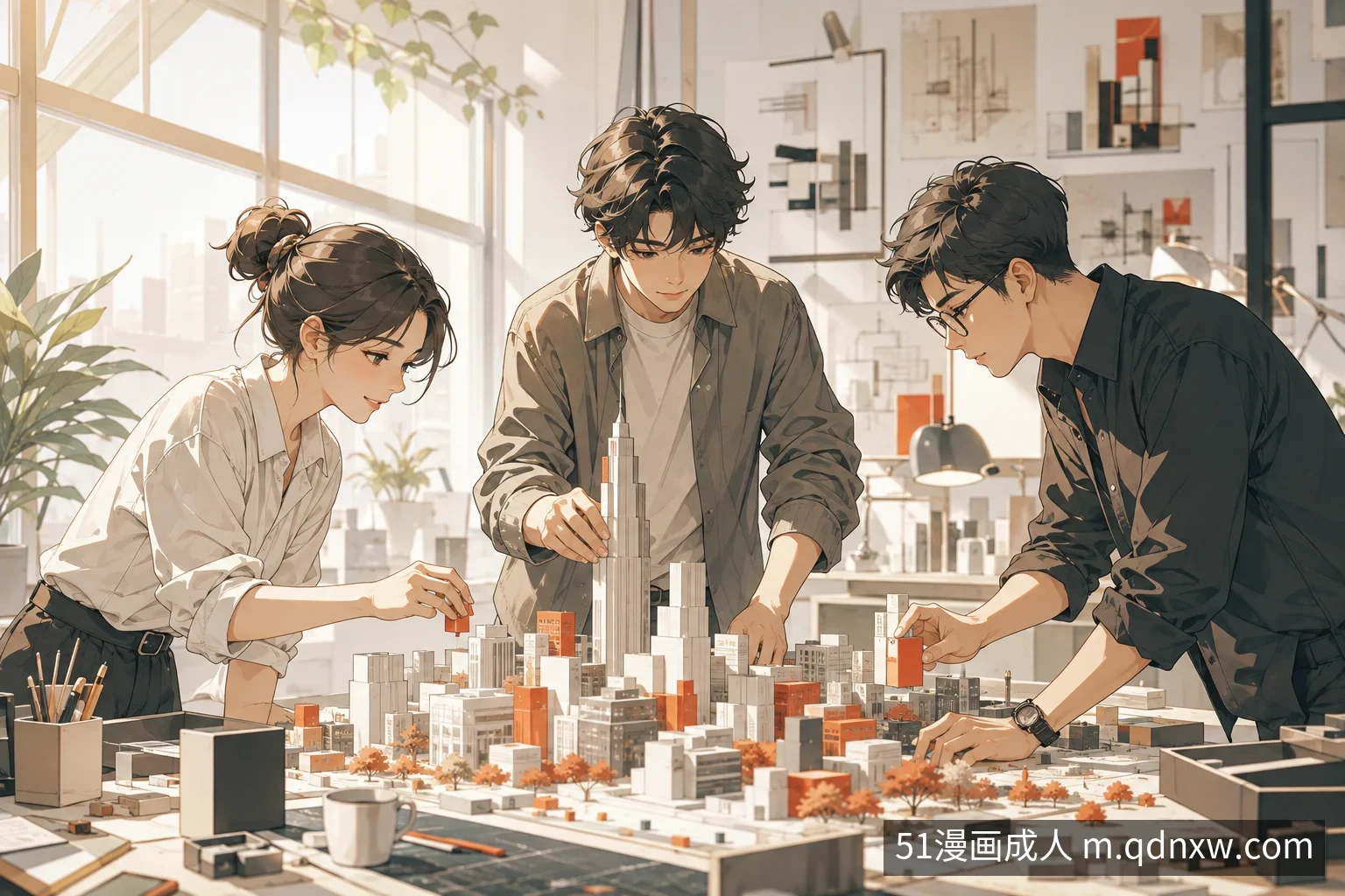 日漫漫画阅读场景图